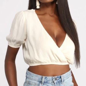 Ivory crop top